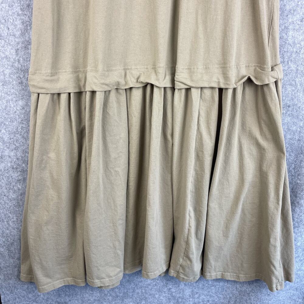 Free People Beach Herron Drop Waist Maxi Dress Womens Large Beige Boho Beach - Picture 4 of 14